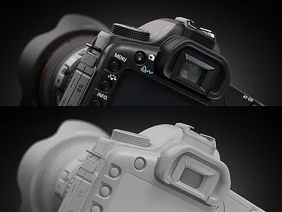Canon 5d 2017 (3d) 3d 5d camera canon cinema4d vray