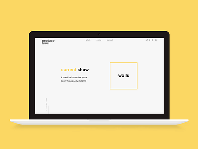 Website for artist collective art artist gallery minimal minimalist modern web design website