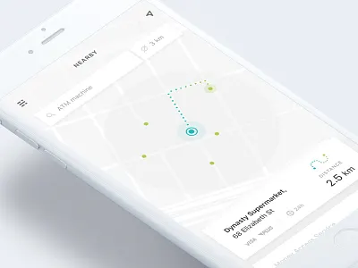 Location Tracker 020 app clean dailyui iphone location mobile tracker ui user interface