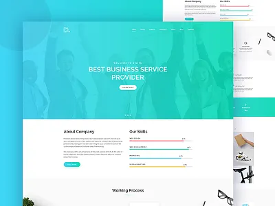 Digita Clean Corporate Business Template Concept agency corporate creative finance minimal minimalist modern trending ui ux white