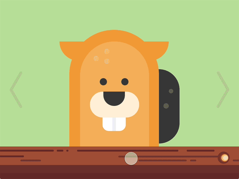 Choppy Beaver animation beaver freebie gif illustration interaction principle ui