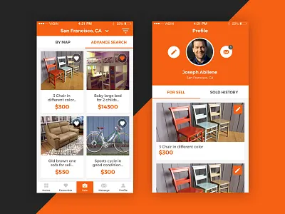 Garage App android app application buy design garage gui iphone mobile sale ui ux
