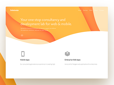 Development Lab Hero Design colorful development kalman landing magyari page shapes
