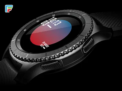 Clean ai android wear brand branding gears3 glow smart watch ui wearable
