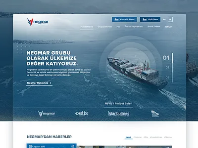 Shipping Investment Inc. / Web Design corporate design ship shipping ui ui design ux web web design website
