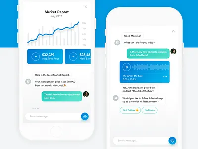 Exploring Artificial Intelligence ai bot chat clean graph ios message