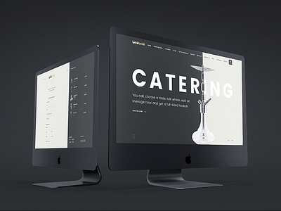 Hookah Catering website concept flat minimalism ui ux v jet group web