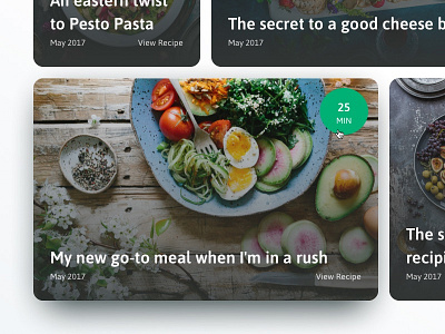 Recipe cards for blog article blog card food hover recipe ui unsplash web website