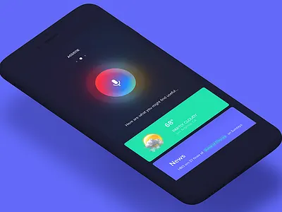 Assistme | Virtual Assistant App app assist assistant ios iran recognition siri sound ui ux voice weather