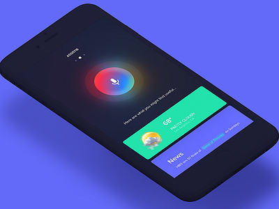 Assistme | Virtual Assistant App app assist assistant ios iran recognition siri sound ui ux voice weather