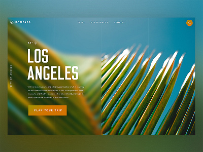 Travel Landing Page / Day 01 30dod colourful interface la landing page travel ui ux web design website