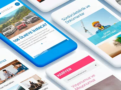 Ford Otosan Website Casestudy automotive corporate flat responsive ui ux