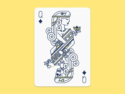 Hel - Goddess of Death death goddess norse playing card queen snake spade vector woman