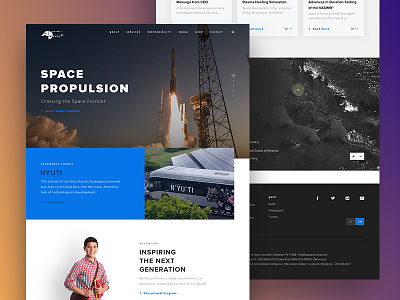 Ad Astra Landing Page adastra costa rica engine landing page plasma redesign rocket ui ux visual webdesign website
