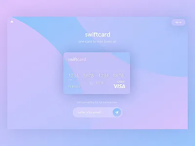 Swiftcard Sign-up / Day 03 card clean landing page minimal product ui user interface ux web design website