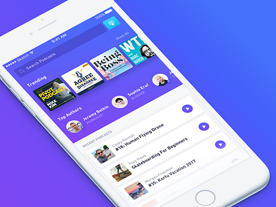 Podcast App app ios learning mobile podcast ui