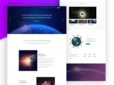 Globe Visualization Landing Page about earth globe grid isometric landing leadership purple space ui ux