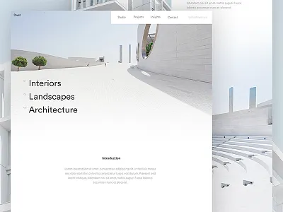 Dwell Homepage / Day 04 architect architecture clean home screen landing page lookbook minimal ui user interface ux web design website