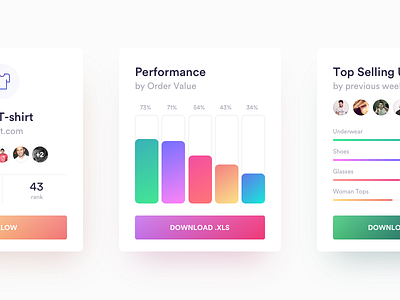 Widgets for Customer Console app console dark dashboard gradient light ui web widget