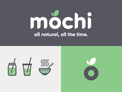 Mochi Branding branding drinks food healthy icon identity illustration logo mochi