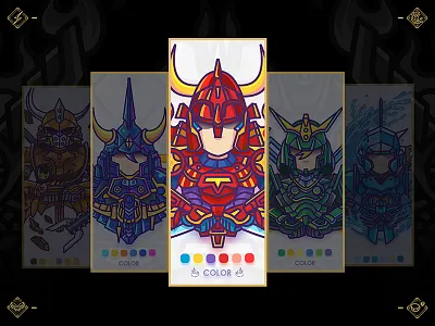 《铠伝サムライトルーパー》 《铠伝サムライトルーパー》《魔神坛斗士》魔神坛斗士