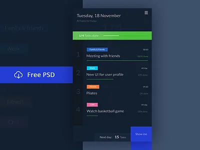 To do's app freebie app clean design mobile modern software task ui ux