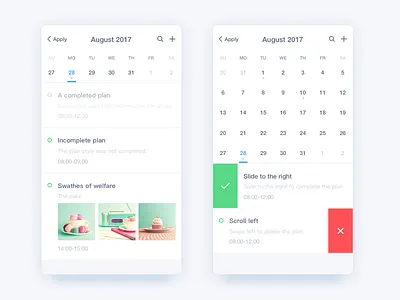 Calendar Log appui