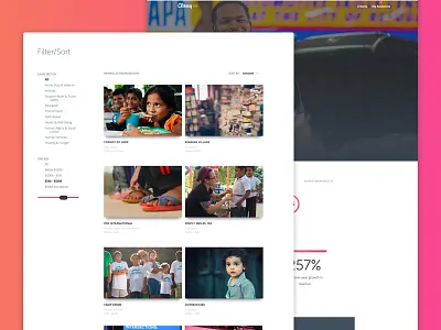 Classy 100 data filter nonprofits photography sort