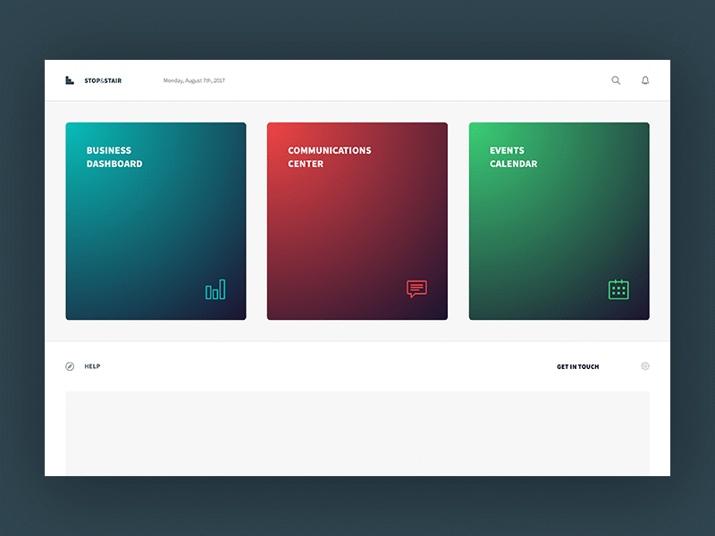 eCommerce dashboard colorful commerce dashboard design ecommerce gradients graphs information architecture product design visual design web design