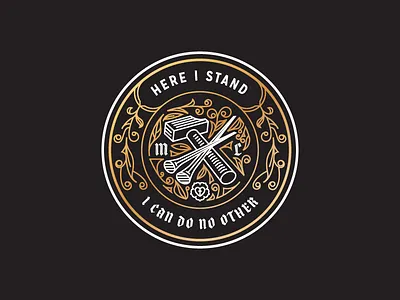 Martin Luther Seal badge illustration seal