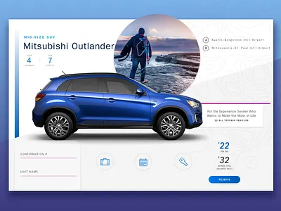 Exploratory Style Tile branding car explore fjord gradient moodboard style tile travel typography ui vehicle