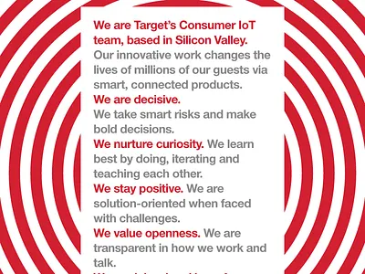 Poster for Office Values manifesto office target values