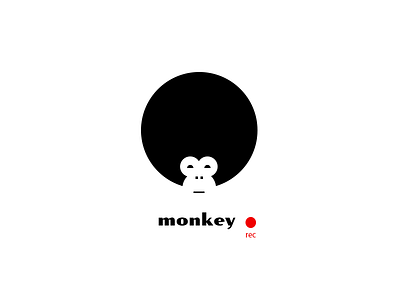 Monkey Records Logo funk geometric label logo minimalistic music record recordind soul studio