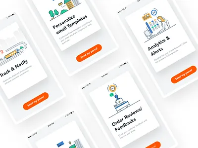 My Parcel Delivery Tutorials android delivery email graphics ios logistics mobile parcel tour transportation ui ux