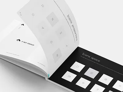 Brand Book v-jet group black and white brand identity brandbook branding project company style guide graphic design icon logo minimalism negative space typography v jet group