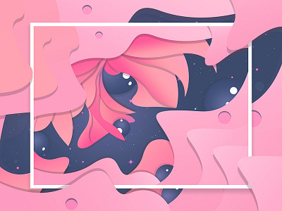 Eye abstract card design eye flower illustration illustrator universe