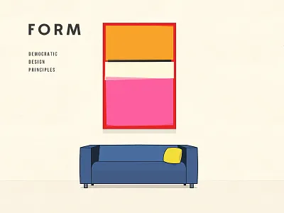 Ikea Form 2d blue cartoon colour illustration nedz13 typography yellow