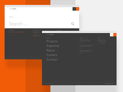 Studio Eagle - Menu and Search UI mega menu menu news feed overlay search