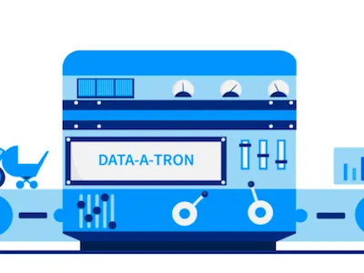 DATA-A-TRON data illustration insticator machine