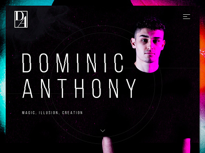 Dominic Anthony Magician abstract colourful cool custom digital grunge illusion magic magical texture typography web