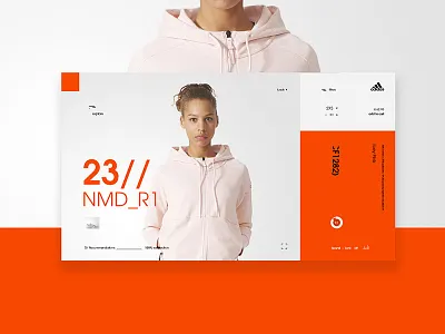 NMD_R1 minimal orange product page sport