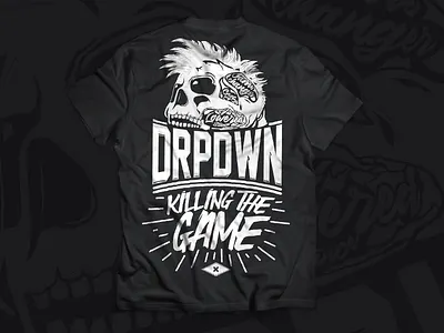 Shirt Design art artwork black design shirt shirtdesign skull typo typography white x