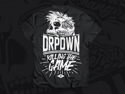 Shirt Design art artwork black design shirt shirtdesign skull typo typography white x