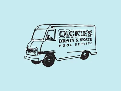 Drain & Skate Pool Service apparel design dickies graphic design illustration pool service procreate screenprint skateboarding workwear