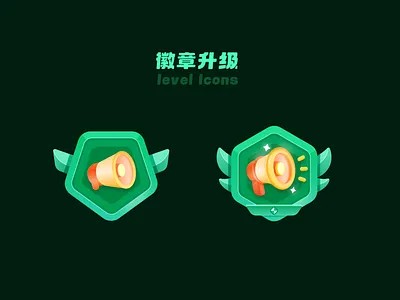 徽章成就等级升级图标 level icons app badge design graphic design icon illustration level ui