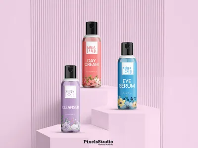 MIRA MQELL Skincare Trio | Designed by PixelsStudio