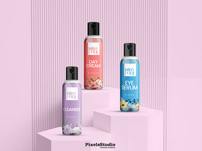 MIRA MQELL Skincare Trio | Designed by PixelsStudio