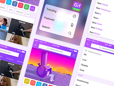 Gif iOS App gif app gif editor gif player gif search engine ios app