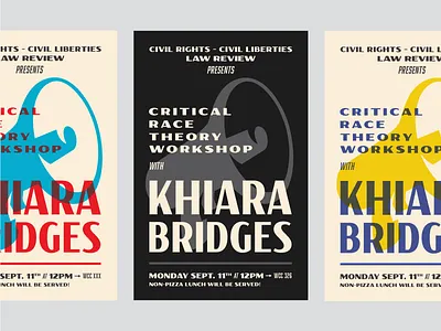 CR-CL Event Poster civil liberties civil rights harvard law review layout poster typography vintage