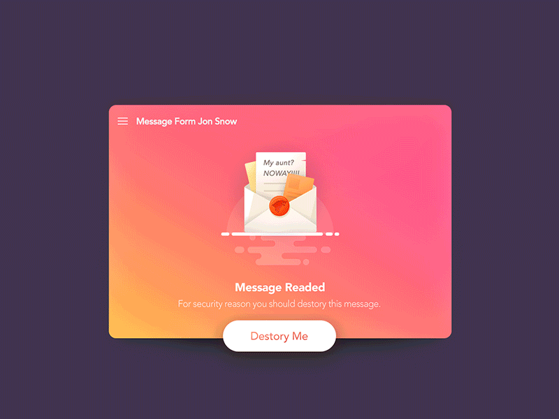 Destory your message form jon snow ash chat daenerys dragon fire game of thrones got im jon jon snow message